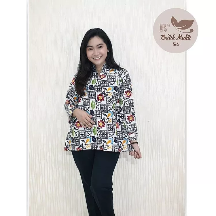 NAVI BLOUSE DAUN SELING